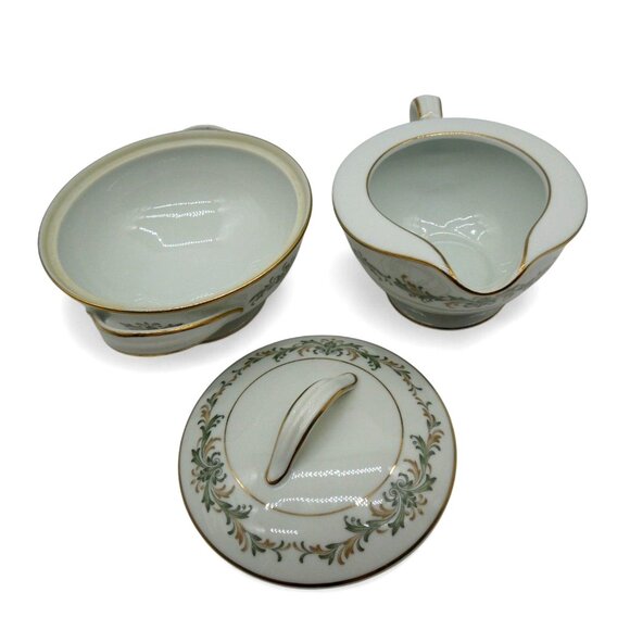 NORITAKE BARCELONA Creamer and Sugar Bowl Set Vintage - Picture 5 of 9